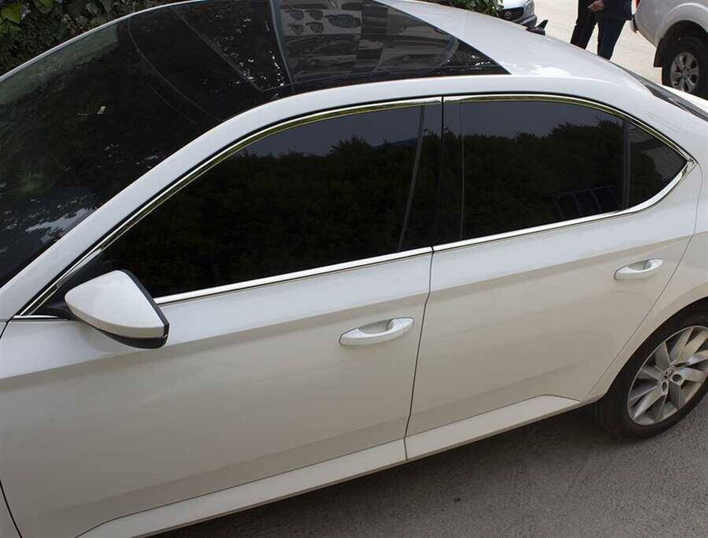 Skoda Superb B8 Krom Cam Çerçevesi 12 Parça 2015 ve Sonrası