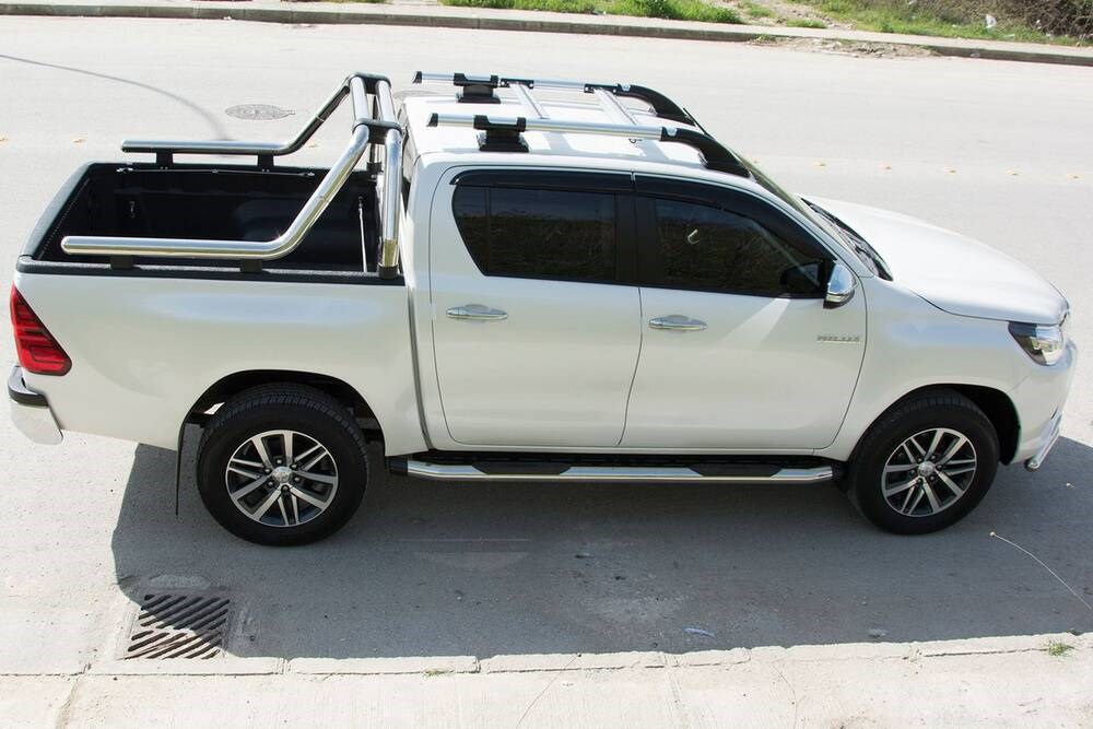 Toyota Hilux Kobra Roll Bar Çap:76 Krom 2015 ve Sonrası