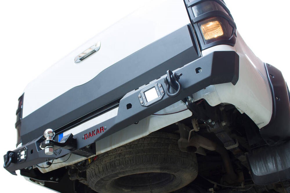 VW Amarok Dakar Çelik Arka Tampon Ledli (Sensörlü) 2010 ve Sonrası