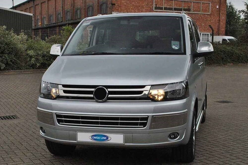 VW T5 Caravelle Krom Ön Panjur 4 Parça 2010-2014 Arası