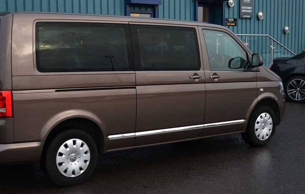 VW T5 Transporter Krom Yan Kapı Çıtası Tek Sürgü 5 Parça (Kısa Şasi) 2010 ve Sonrası