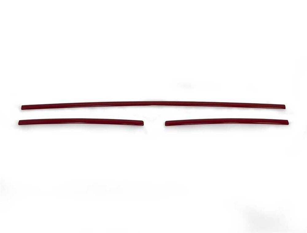 VW T6 Transporter Kırmızı Krom Ön Tampon Çıtası Comfortline & Highline 3 Parça 2015 ve Sonrası