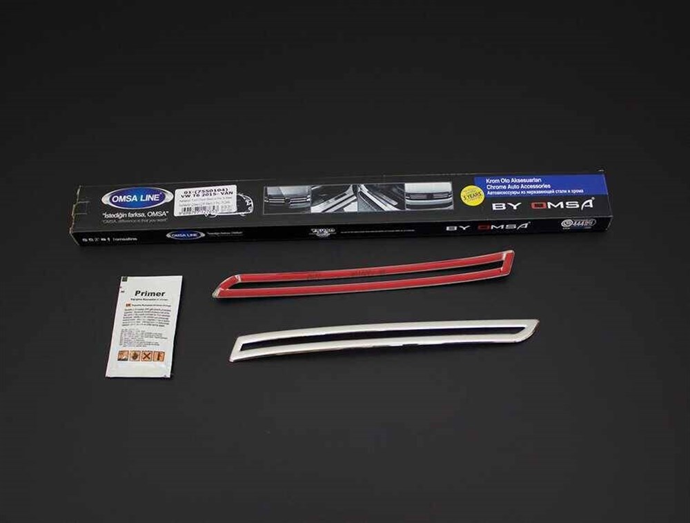 VW T6 Transporter Krom Reflektör Çerçevesi Çift Kapı 2 Parça 2015-2019 Arası