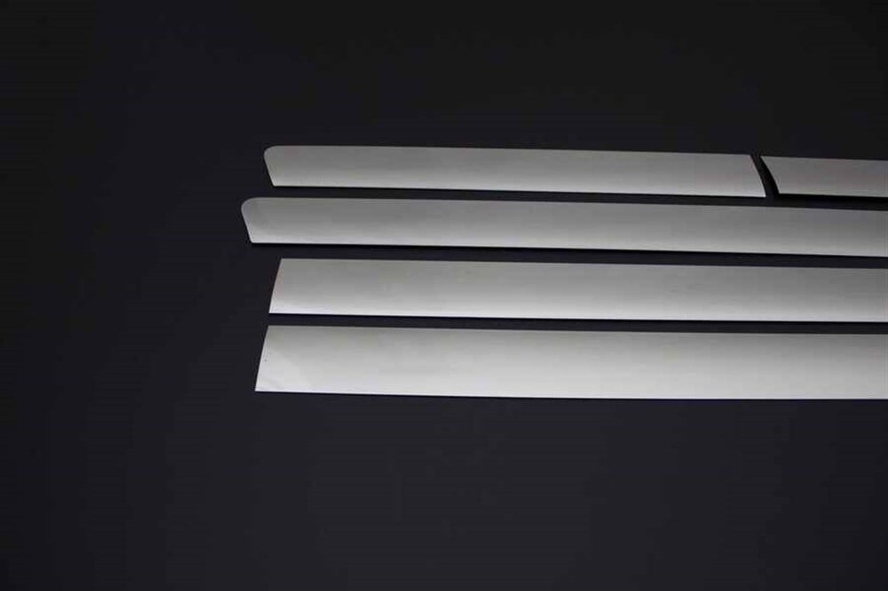 VW T6 Transporter Krom Yan Kapı Çıtası 7 Parça Uzun Şase 2015 ve Sonrası