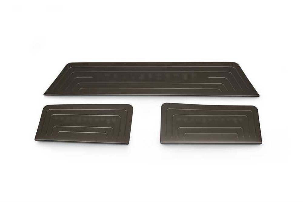 VW T6 Transporter Siyah Krom Kapı Eşiği 3 Parça 2015 ve Sonrası