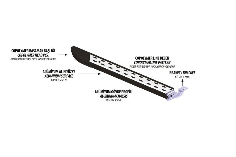 VW T6.1 Transporter Dot Line Arka Koruma 2020 ve Sonrası
