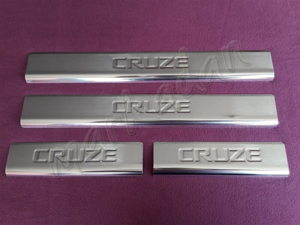 WOC Chrome Chevrolet Cruze Kapı Eşiği 2009 Sonrası 4 Parça Paslanmaz Çelik