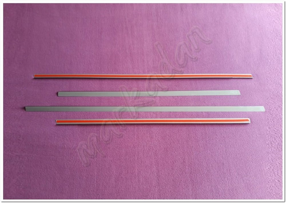 WOC Chrome Chevrolet Kalos HB Krom Cam Çıtası 2004-2006 4 Parça Paslanmaz Çelik