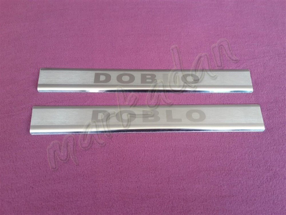 WOC Chrome Fiat Doblo Kapı Eşiği 2010 Sonrası 2 Parça Paslanmaz Çelik