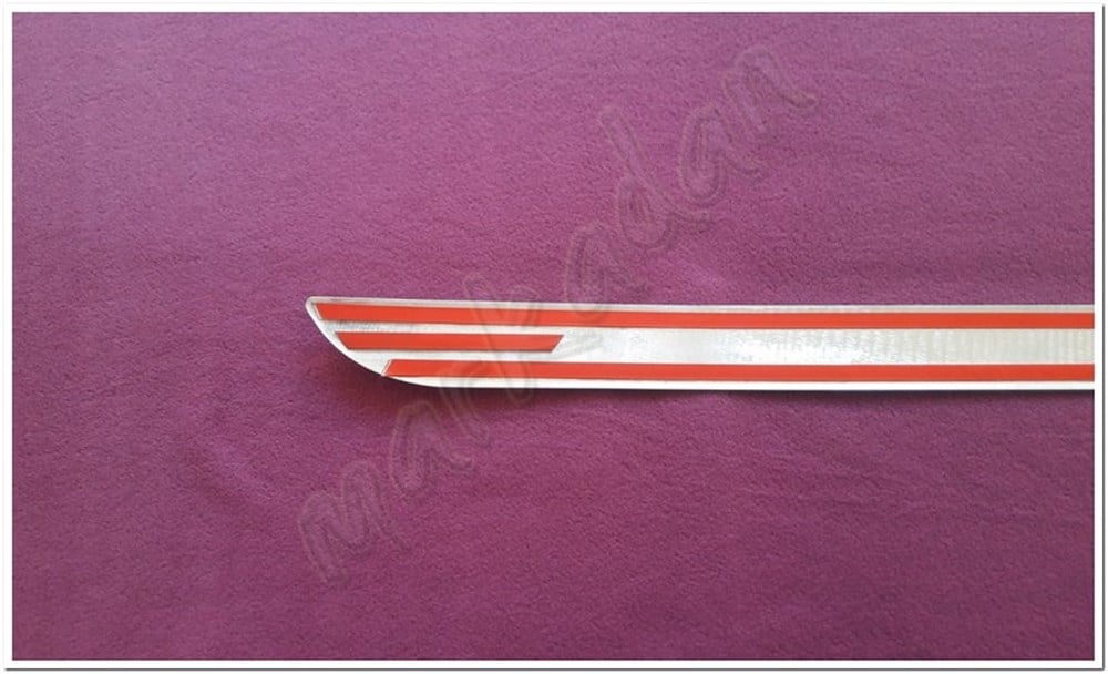 WOC Chrome Fiat Doblo Krom Bagaj Alt Çıta 2010-2014 Paslanmaz Çelik