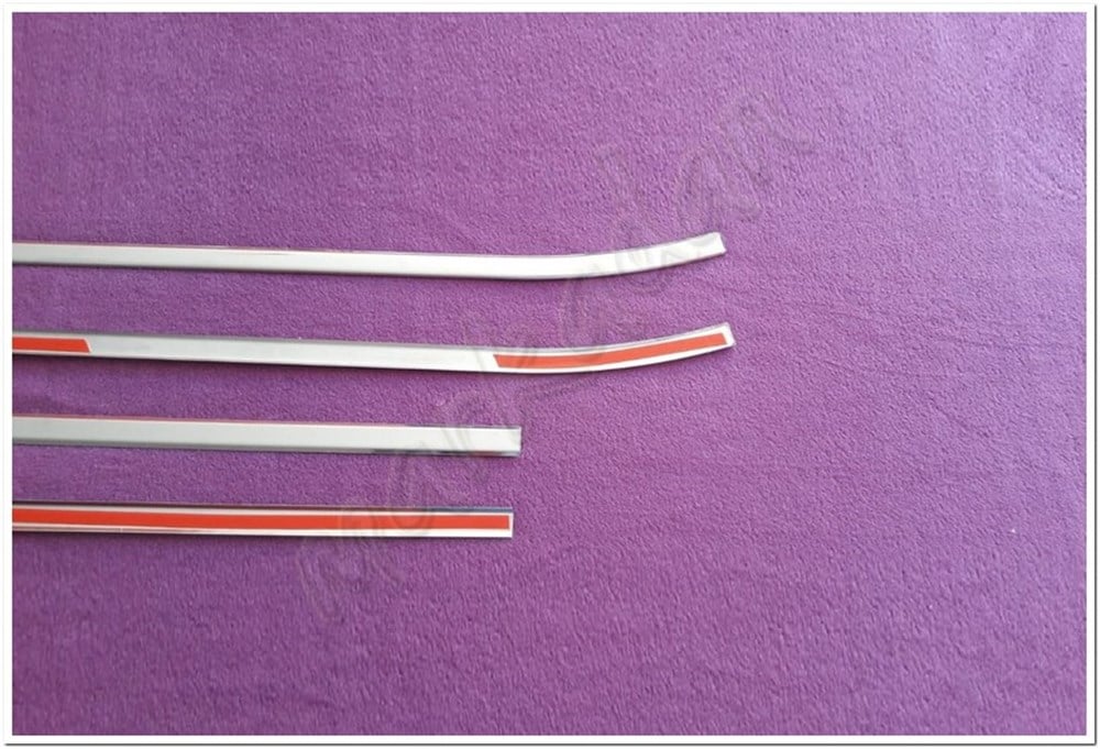 WOC Chrome Fiat Doblo Krom Cam Çıtası 2010 Sonrası 4 Parça Paslanmaz Çelik