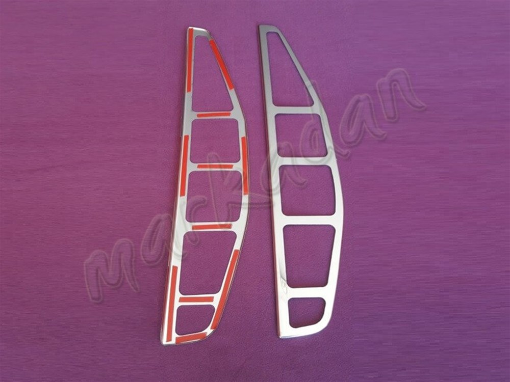 WOC Chrome Fiat Doblo Stop Çerçevesi 2000-2006 2 Parça Paslanmaz Çelik