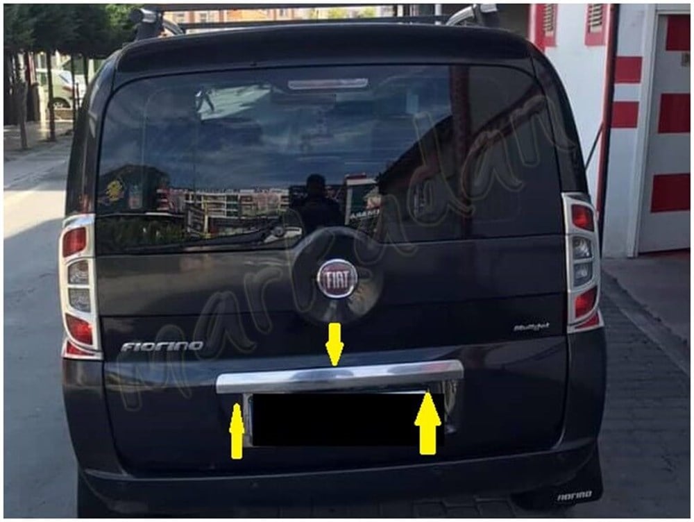 WOC Chrome Fiat Fiorino Krom Bagaj Çıtası 2008-2016 Tek Kapı Paslanmaz Çelik