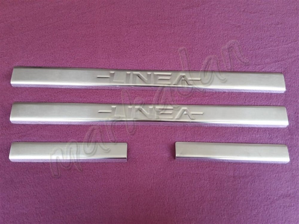 WOC Chrome Fiat Linea Kapı Eşiği 2006-2018 4 Parça Paslanmaz Çelik