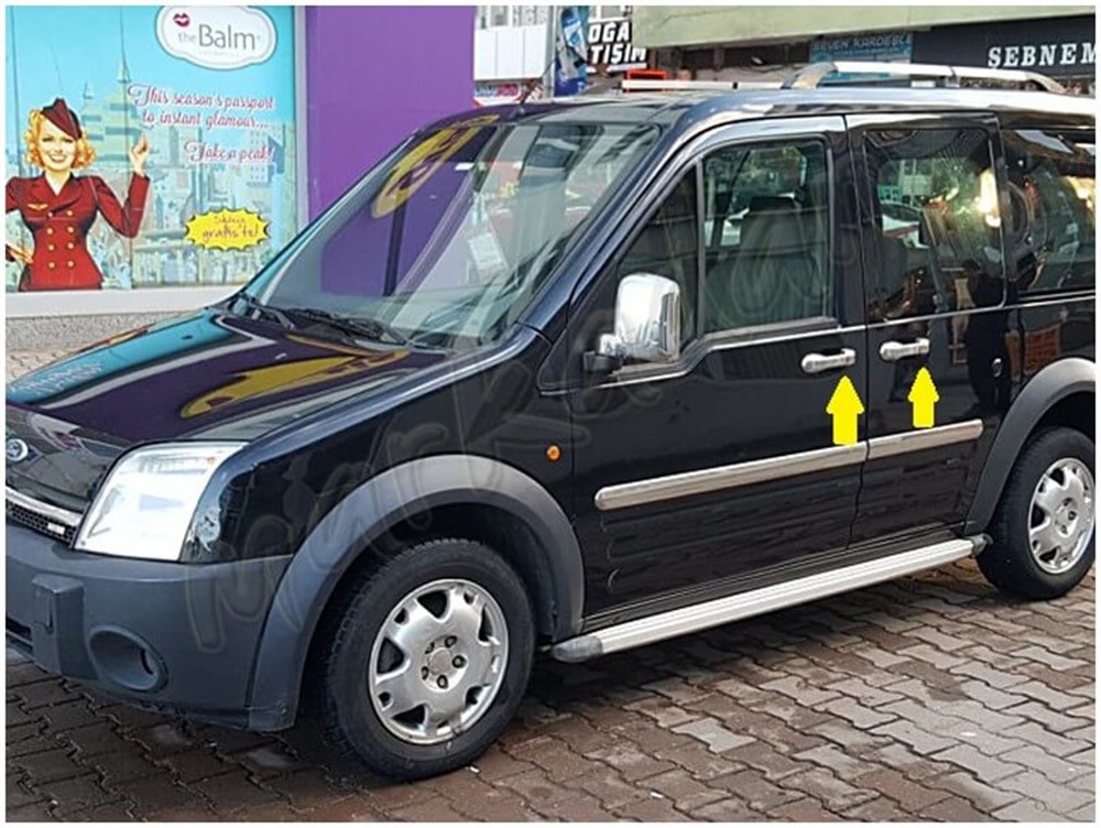 WOC Chrome Ford Connect Krom Kapı Kolu 2002-2014 4 Kapı Paslanmaz Çelik