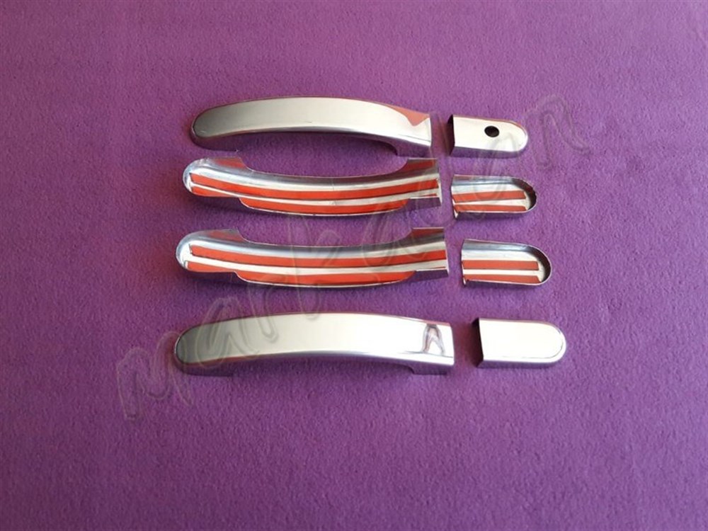 WOC Chrome Ford Fiesta Kapı Kolu 2002-2008 4 Kapı Paslanmaz Çelik