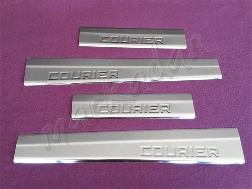 WOC Chrome Ford Tourneo Courier Kapı Eşiği 2014 Sonrası 4 Parça Paslanmaz Çelik