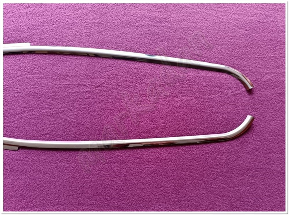 WOC Chrome Ford Tourneo Courier Krom Cam Çıtası 2014 Sonrası 2 Parça Paslanmaz Çelik