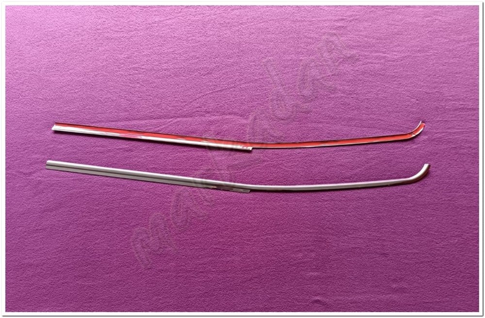 WOC Chrome Ford Tourneo Courier Krom Cam Çıtası 2014 Sonrası 2 Parça Paslanmaz Çelik