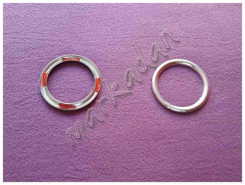 WOC Chrome Ford Tourneo Courier Krom Sis Farı Çerçevesi 2014-2017 2 Parça Paslanmaz Çelik