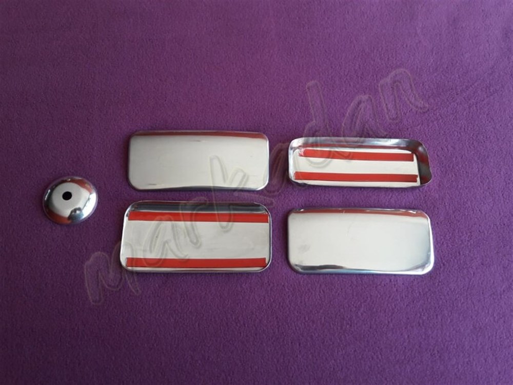 WOC Chrome Ford Transit Kapı Kolu 2003-2013 4 Kapı 5 Parça Paslanmaz Çelik