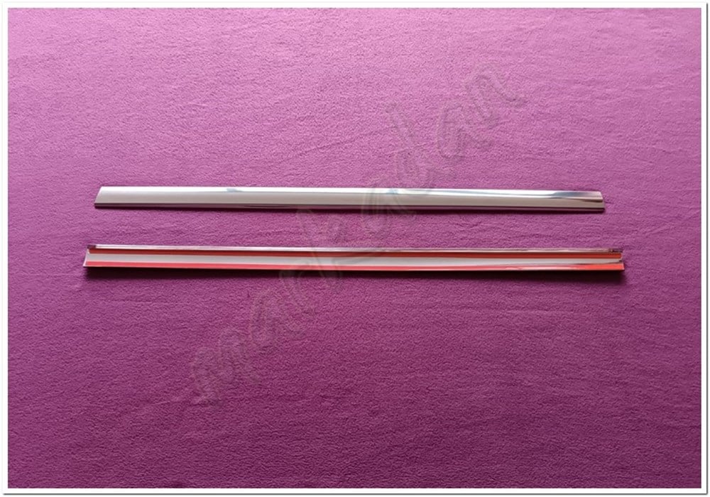 WOC Chrome Ford Transit Krom Kelebek Cam Direği 2003-2013 2 Parça Paslanmaz Çelik