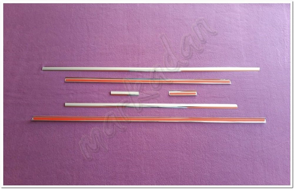 WOC Chrome Hyundai i20 Krom Cam Çıtası 2008-2014 6 Parça Paslanmaz Çelik