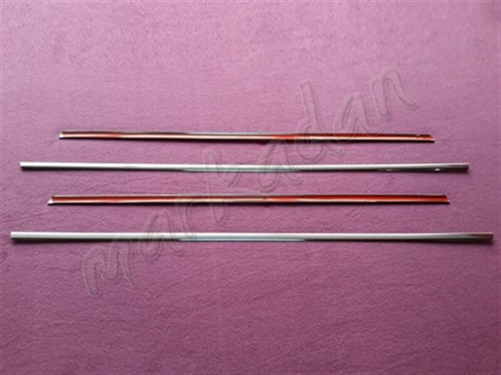 WOC Chrome Mercedes E Klasse W124 Cam Çıtası 1984-1995 4 Parça Paslanmaz Çelik