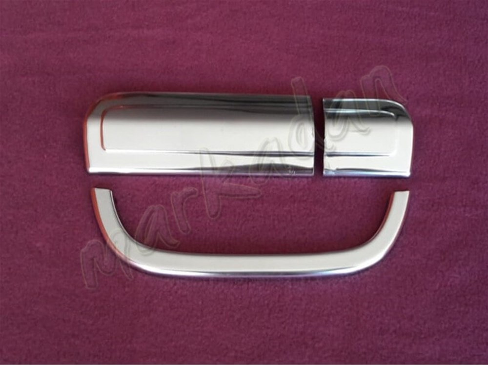 WOC Chrome Mercedes Viano Bagaj Açma 2004-2014 3 Parça Paslanmaz Çelik