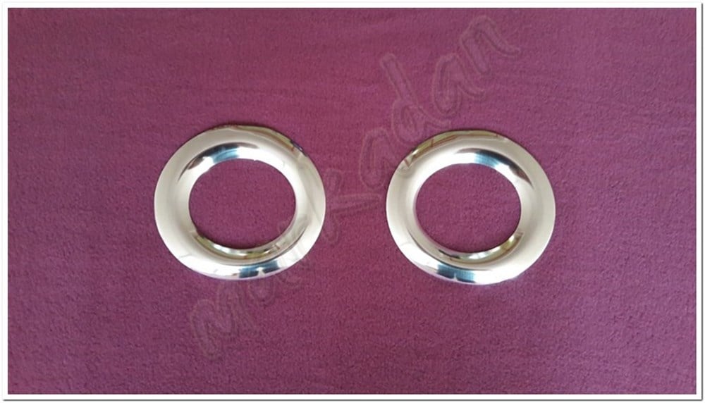 WOC Chrome Mercedes Vito W447 Krom Sis Farı Çerçevesi 2014 Sonrası 2 Parça Paslanmaz Çelik