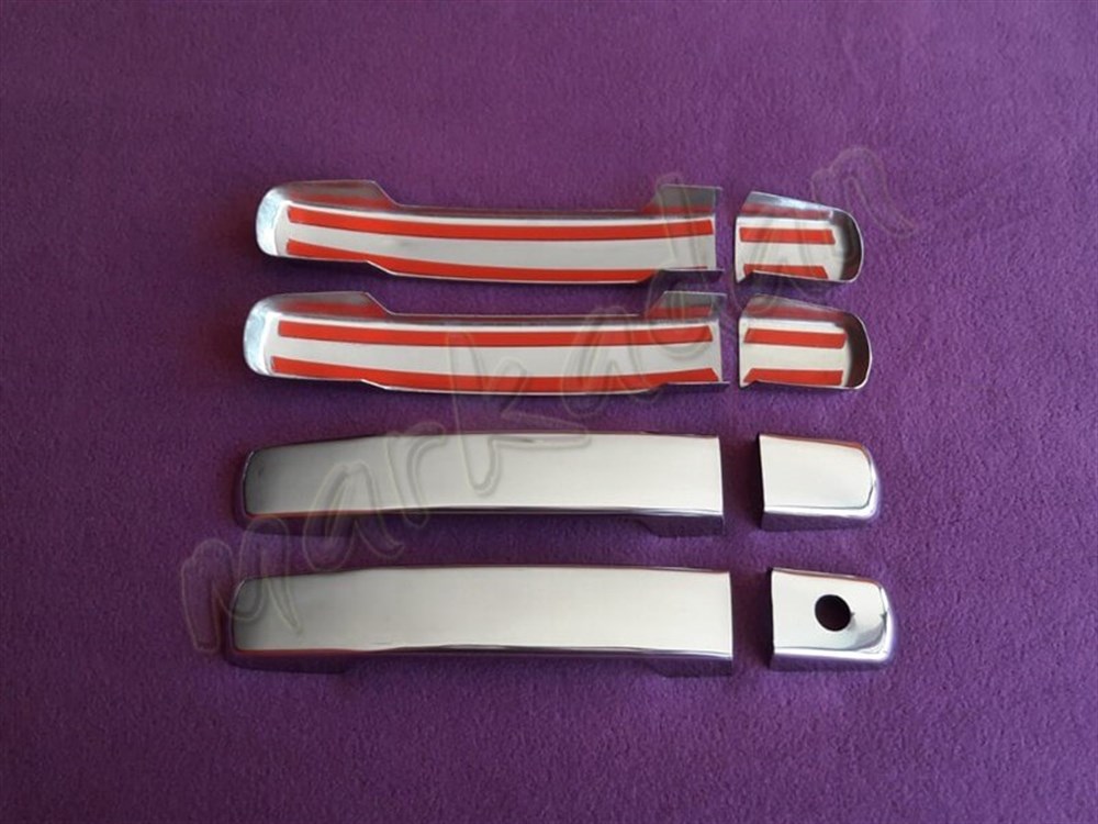 WOC Chrome Nissan Navara Kapı Kolu Tek Delikli 2010-2015 4 Kapı Paslanmaz Çelik