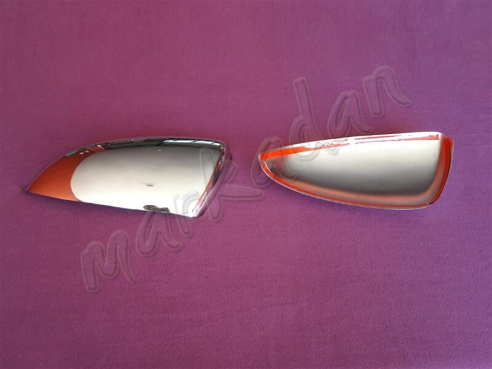 WOC Chrome Nissan Qashqai Ayna Kapağı 2007-2014 2 Parça Paslanmaz Çelik