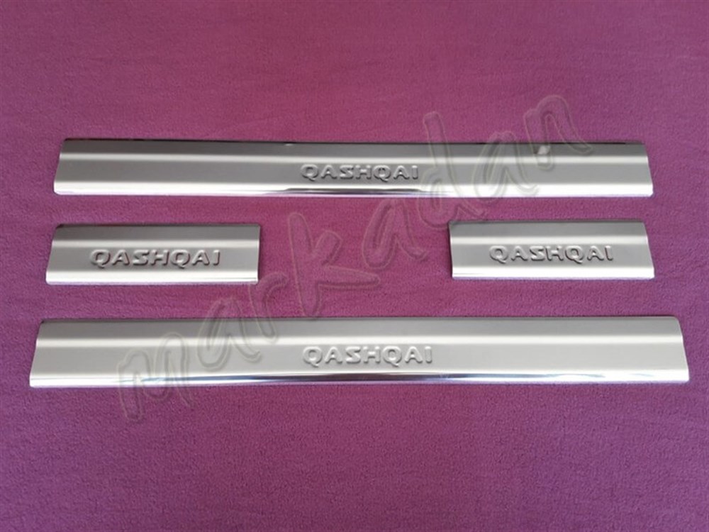 WOC Chrome Nissan Qashqai Kapı Eşiği 2007-2014 4 Parça Paslanmaz Çelik