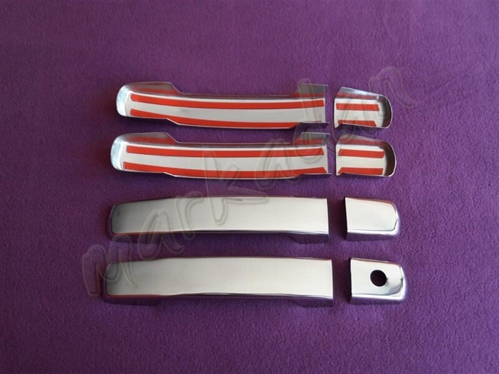 WOC Chrome Nissan Qashqai Sensörsüz Kapı Kolu 2007-2014 4 Kapı Paslanmaz Çelik