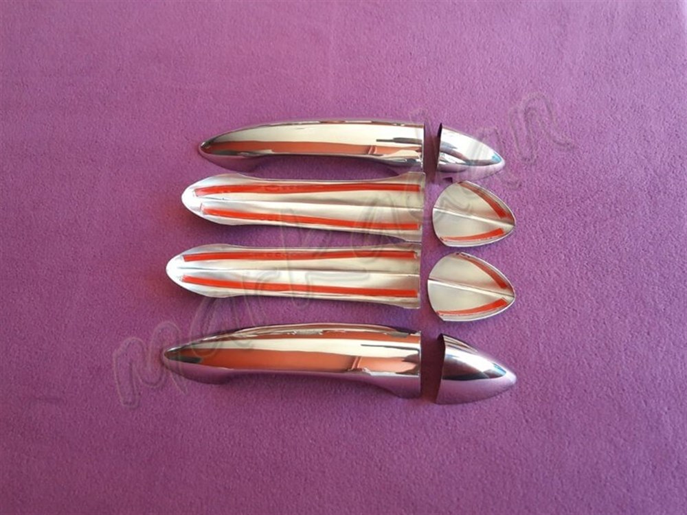 WOC Chrome Opel Astra K Kapı Kolu 2015 Sonrası Sensörsüz 4 Kapı Paslanmaz Çelik