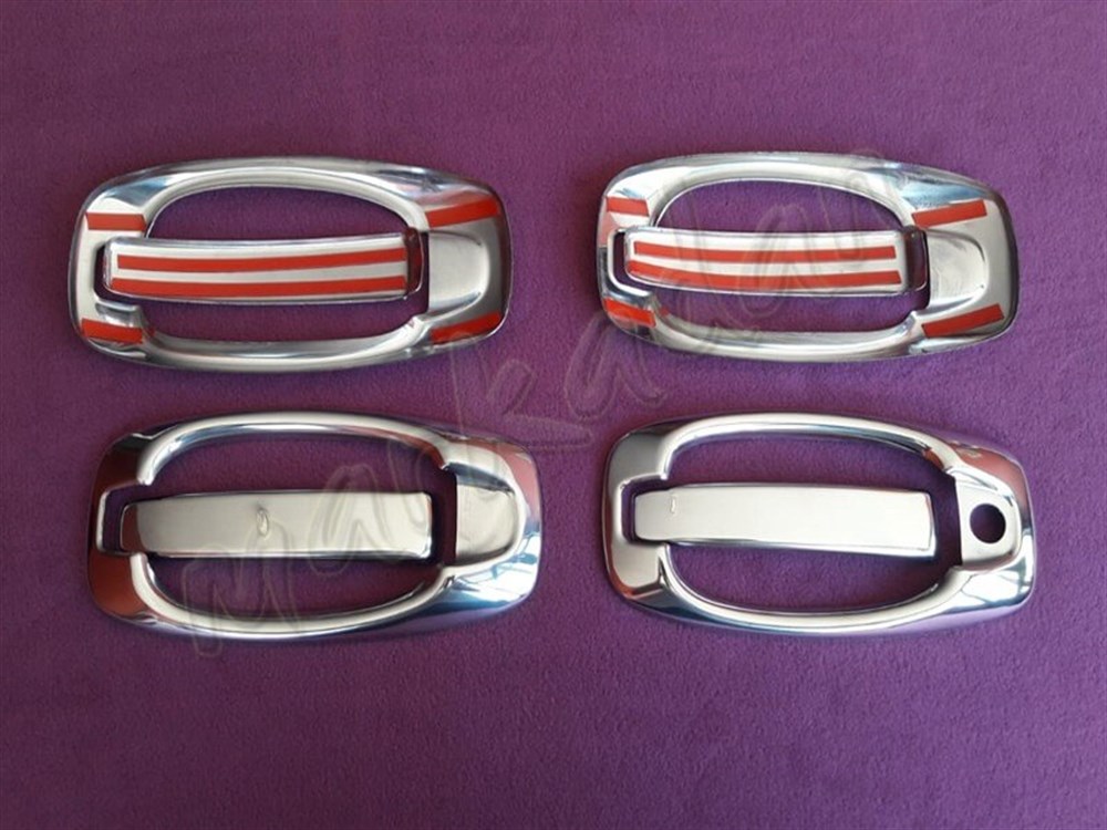 WOC Chrome Opel Combo Kapı Kolu 2011 Sonrası 4 Kapı 8 Parça Set Paslanmaz Çelik