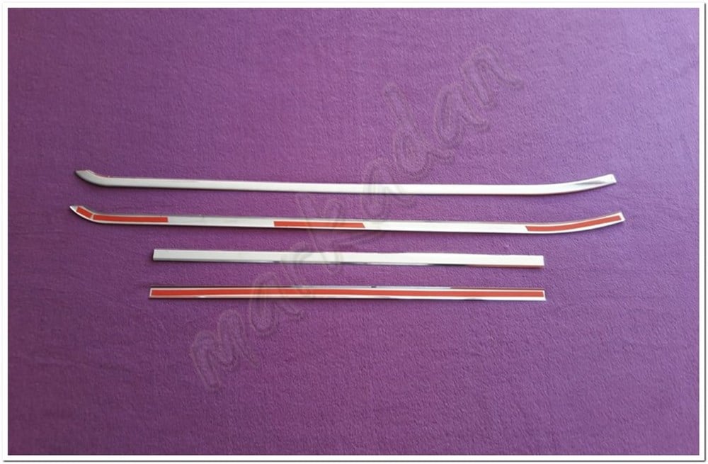 WOC Chrome Opel Combo Krom Cam Çıtası 2012-2018 4 Parça Paslanmaz Çelik