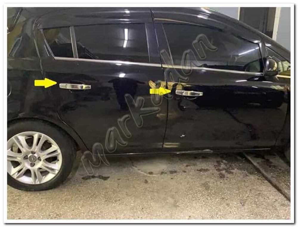 WOC Chrome Opel Corsa D Krom Kapı Kolu 2006-2015 4 Kapı Paslanmaz Çelik