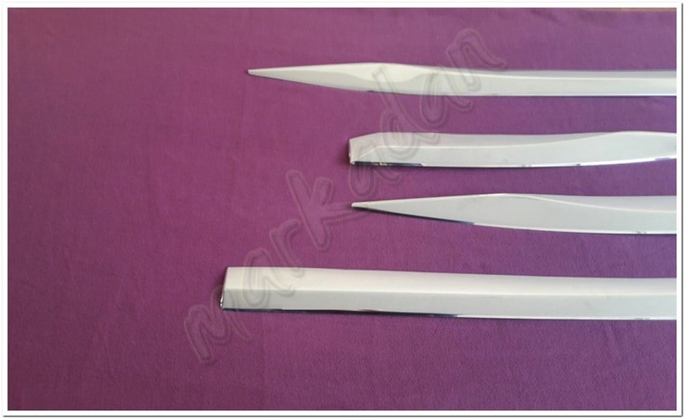 WOC Chrome Peugeot 3008 Krom Yan Kapı Çıtası 2016 Sonrası 4 Parça Paslanmaz Çelik