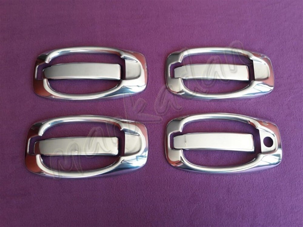 WOC Chrome Peugeot Bipper Kapı Kolu 2008 Sonrası 4 Kapı 8 Parça Set Paslanmaz Çelik