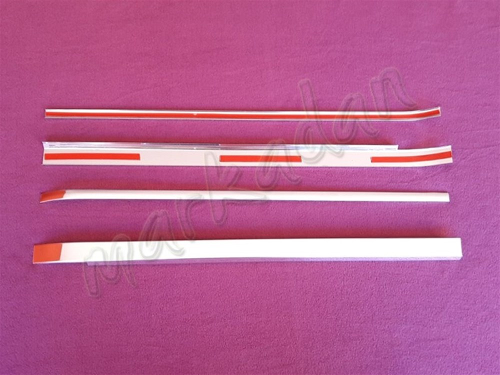 WOC Chrome Peugeot Bipper Sürgülü Kapı Çıtası 2008 Sonrası 4 Parça Paslanmaz Çelik