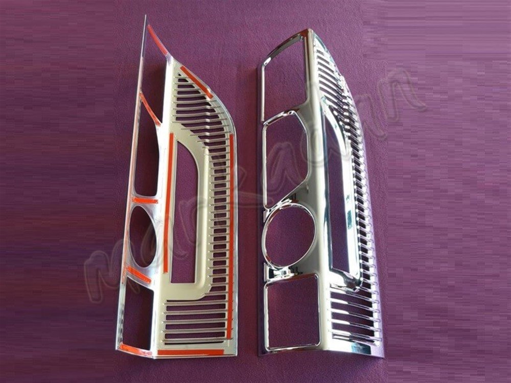 WOC Chrome Peugeot Boxer Stop Çerçevesi 2006-2014 2 Parça Abs Krom