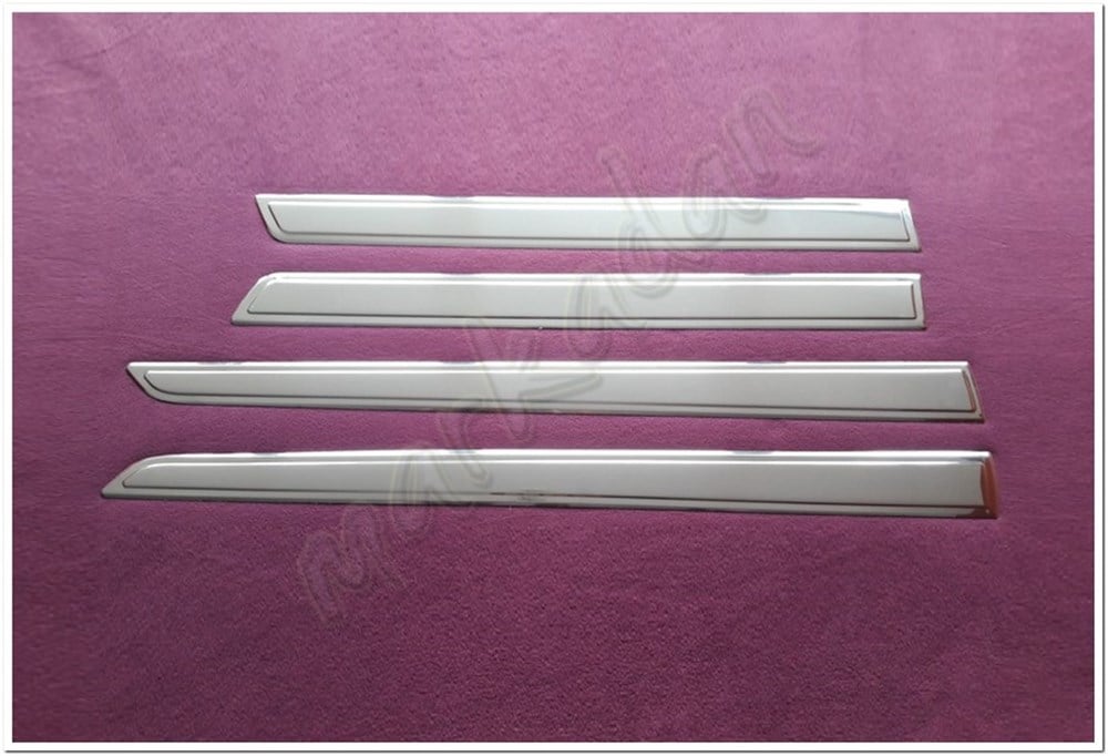WOC Chrome Peugeot Partner Tepee Krom Yan Kapı Çıtası 2008-2018 4 Parça Paslanmaz Çelik