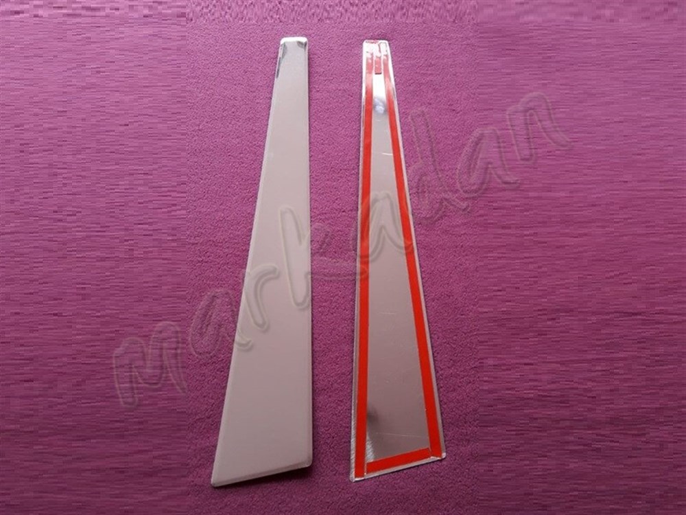 WOC Chrome Renault Megane 2 Kapı Direği 2004-2010 2 Parça Paslanmaz Çelik