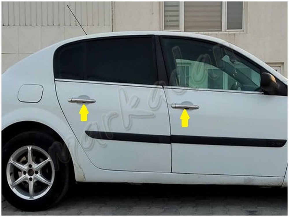 WOC Chrome Renault Megane 2 Krom Kapı Kolu 2004-2010 4 Kapı Paslanmaz Çelik