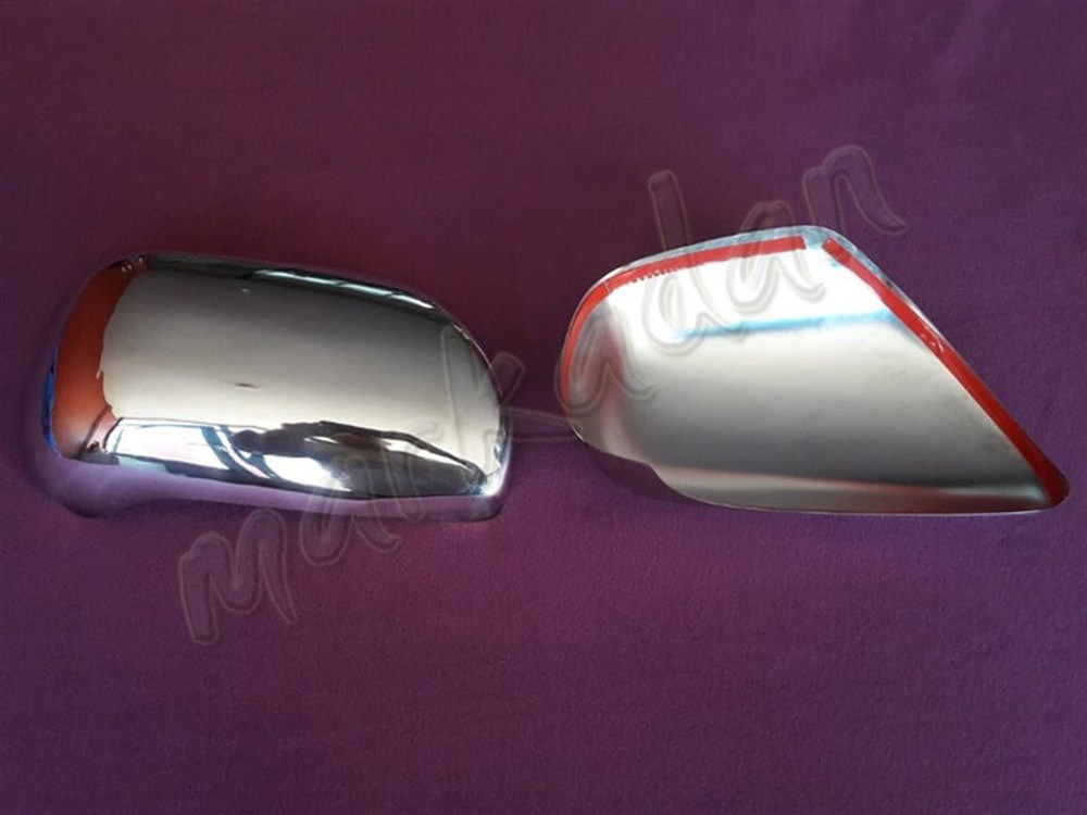 WOC Chrome Toyota Land Cruiser PRADO 120 Ayna Kapağı 2007 Sonrası 2 Parça Paslanmaz Çelik