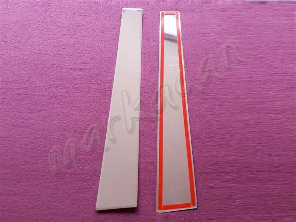 WOC Chrome VW Caddy Kapı Direği 2004-2014 2 Parça Paslanmaz Çelik