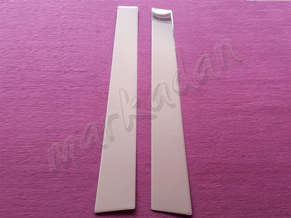 WOC Chrome VW Caddy Kapı Direği 2004-2014 2 Parça Paslanmaz Çelik