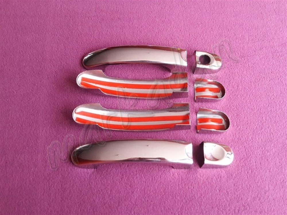 WOC Chrome VW Caddy Kapı Kolu 2004-2014 4 Kapı Paslanmaz Çelik