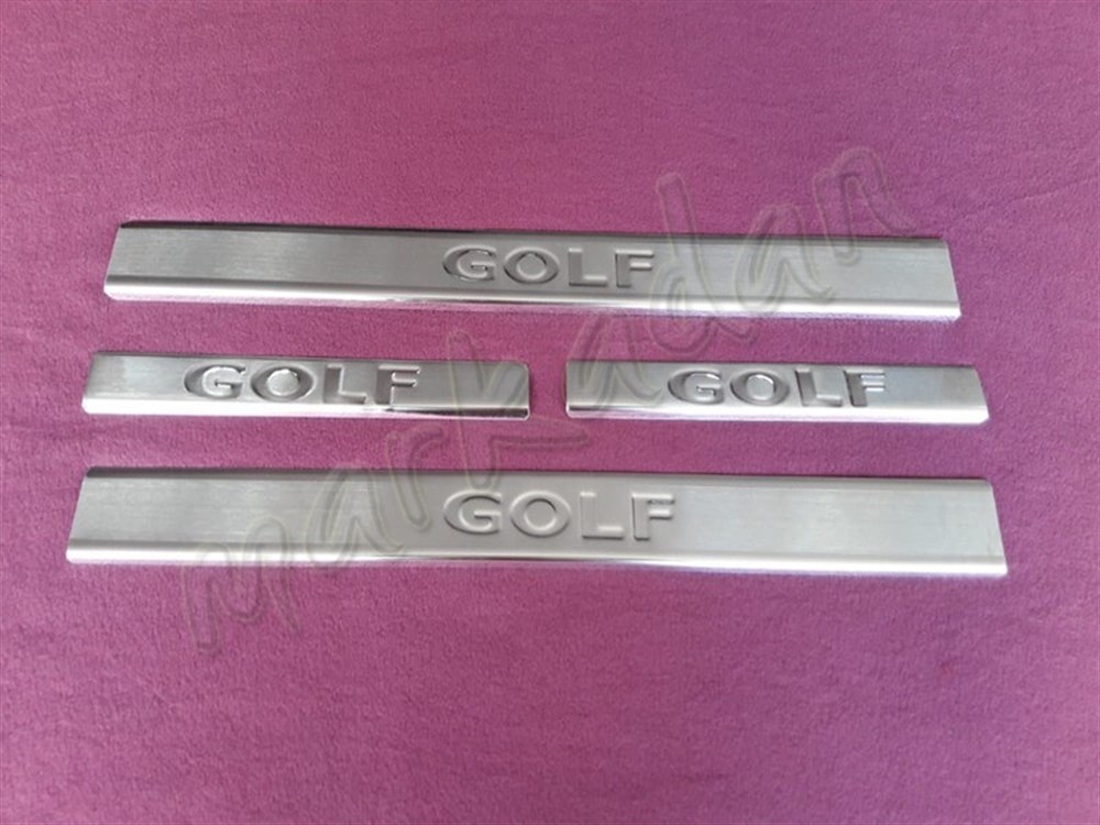 WOC Chrome VW Golf 5 Kapı Eşiği 2004-2009 4 Parça Paslanmaz Çelik